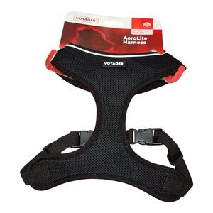 Voyager Aerolite No-Pull Dog Harness Size Large Reflective Adjustable Black New